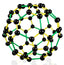 C-60 Buckminsterfullerene Molecular Model